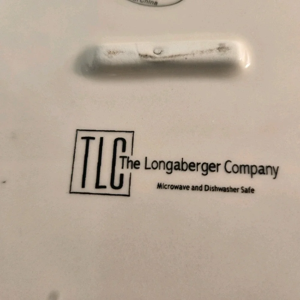 Longaberger Ivory 6.25 In Square Ceramic Condiment Replacement Server‎ Tray Only